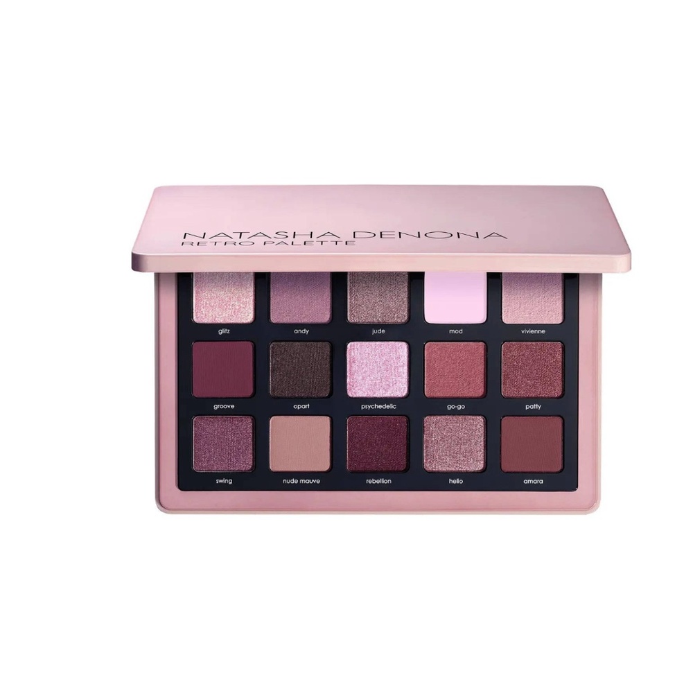 Natasha Denona RETRO EYESHADOW PALETTE PRO-LEVEL PIGMENTS, USER-FRIENDLY FORMULA